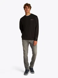 Tommy Jeans Sweatshirt TJM REG ENTRY GRAPHIC CREW Schwarz/Dunkelrot