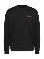 Tommy Jeans Sweatshirt TJM REG ENTRY GRAPHIC CREW Schwarz/Dunkelrot
