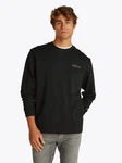 Tommy Jeans Sweatshirt TJM REG ENTRY GRAPHIC CREW Schwarz/Dunkelrot