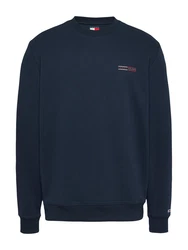 Tommy Jeans Sweatshirt TJM REG ENTRY GRAPHIC CREW Dunkelblau/Hellblau
