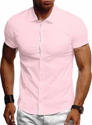 JMIERR Businesshemd Regular Kentkragen Uni Rosa