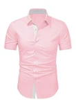 JMIERR Businesshemd Regular Kentkragen Uni Rosa