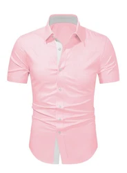 JMIERR Businesshemd Regular Kentkragen Uni Rosa