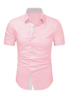 JMIERR Businesshemd Regular Kentkragen Uni Rosa