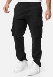 Indicode Cargohose INMauricio Schwarz/Khaki