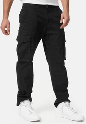 Indicode Cargohose INMauricio Schwarz/Khaki