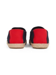 Tommy Hilfiger Hilfiger Espadrille Core Textile Slipper dunkelblau / knallrot