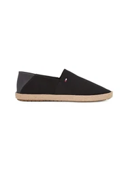 Tommy Hilfiger Hilfiger Espadrille Core Textile Slipper schwarz