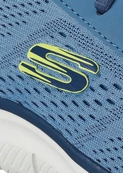 Skechers Slip-On Sneaker TRACK-LESHUR Hellblau/Grau/Blau