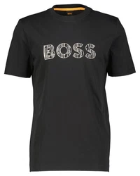 BOSS T-Shirt TE_LOGOTEXTURE Regular Fit Schwarz/Braun/Rosa/Gold