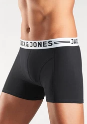 JACK & JONES Boxershorts SENSE TRUNKS 3-PACK NOOS schwarz/wei
