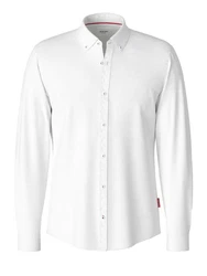 Joop Hose Langarmhemd Haven3-W Weiß/Creme/Grau