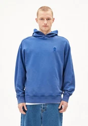 Armedangels Sweatshirt EMAAL HOODIE GMT DYE Herren Blau/Hellblau