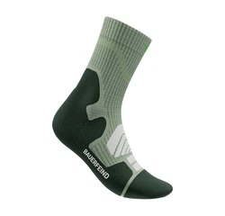 Bauerfeind Sportsocken Outdoor Merino Compression Erste Hilfe Artikel Grün/Dunkelgrün