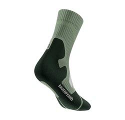 Bauerfeind Sportsocken Outdoor Merino Compression Erste Hilfe Artikel Grün/Dunkelgrün