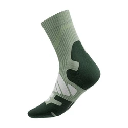 Bauerfeind Sportsocken Outdoor Merino Compression Erste Hilfe Artikel Grün/Dunkelgrün