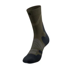Bauerfeind Sportsocken Outdoor Merino Compression Erste Hilfe Artikel Dunkelgrün/Khaki/Grün