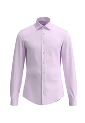 seidensticker Businesshemd Shaped Langarm Kentkragen Slim Fit Lila/Rosa