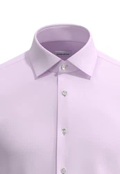 seidensticker Businesshemd Shaped Langarm Kentkragen Slim Fit Lila/Rosa
