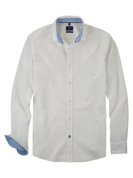 OLYMP Langarmhemd Casual Creme/Weiß/Hellblau/Khaki/Blau