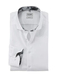 OLYMP Hemd Weiß/Creme/Braun/Grau/Silber
