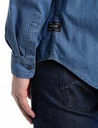 Replay T-Shirt Langarmhemd Blau/Hellblau