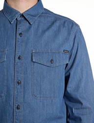 Replay T-Shirt Langarmhemd Blau/Hellblau
