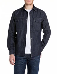 Replay T-Shirt Langarmhemd Dunkelblau/Blau