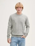 TOM TAILOR Pullover Grau/Hellgrau