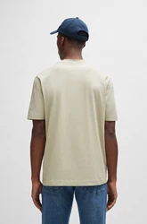 BOSS T-Shirt 'Chup' beige/weiß