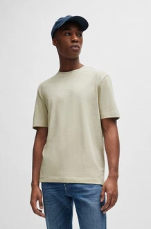 BOSS T-Shirt 'Chup' beige/weiß