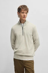BOSS Pullover Kanobix_S Khaki/Dunkelgrün