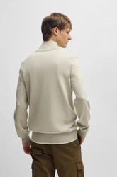 BOSS Pullover Kanobix_S Khaki/Dunkelgrün
