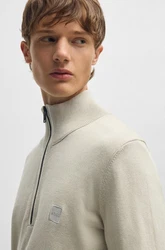 BOSS Pullover Kanobix_S Khaki/Dunkelgrün