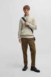 BOSS Pullover Kanobix_S Khaki/Dunkelgrün