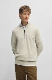 Rollkragenpullover Kanobix_S mit Ton-in-Ton Logo