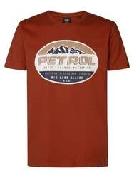 Petrol Industries T-Shirt Kennicott Rot/Braun/Dunkelrot/Orange