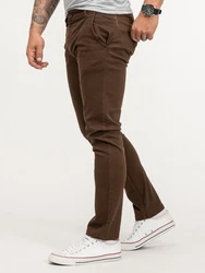 Rock Creek Chinohose Khaki/Dunkelbraun