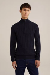 WE Fashion Sweater Dunkelblau/Blau