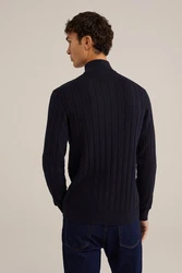 WE Fashion Sweater Dunkelblau/Blau