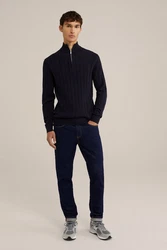 WE Fashion Sweater Dunkelblau/Blau