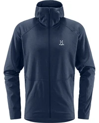 Haglöfs Fleecejacke Skuta Hood Dunkelblau/Blau