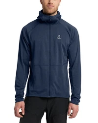 Haglöfs Fleecejacke Skuta Hood Dunkelblau/Blau
