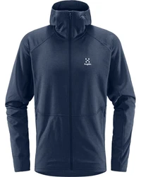 Haglöfs Fleecejacke Skuta Hood Dunkelblau/Blau