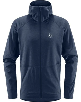 Haglöfs Fleecejacke Skuta Hood Dunkelblau/Blau