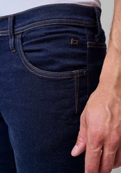 b.young Blend 5-Pocket Jeans Twister Dunkelblau/Blau/Lila