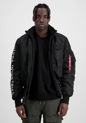 Alpha Industries Winterjacke MA-1 D-Tec SE Dunkelblau/Schwarz/Grau