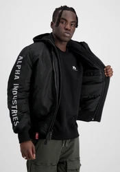 Alpha Industries Winterjacke MA-1 D-Tec SE Dunkelblau/Schwarz/Grau