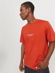 Jack & Jones T-Shirt JORVESTERBRO Orange/Rot