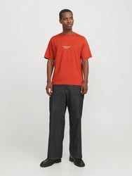Jack & Jones T-Shirt JORVESTERBRO Orange/Rot